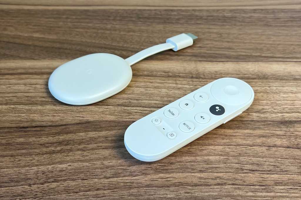 Chromecast with Google TV HD and remote